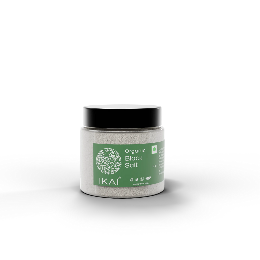 Natural Black Salt | Kala Namak | Mineral Rich | Flavour Enhancer | 50g