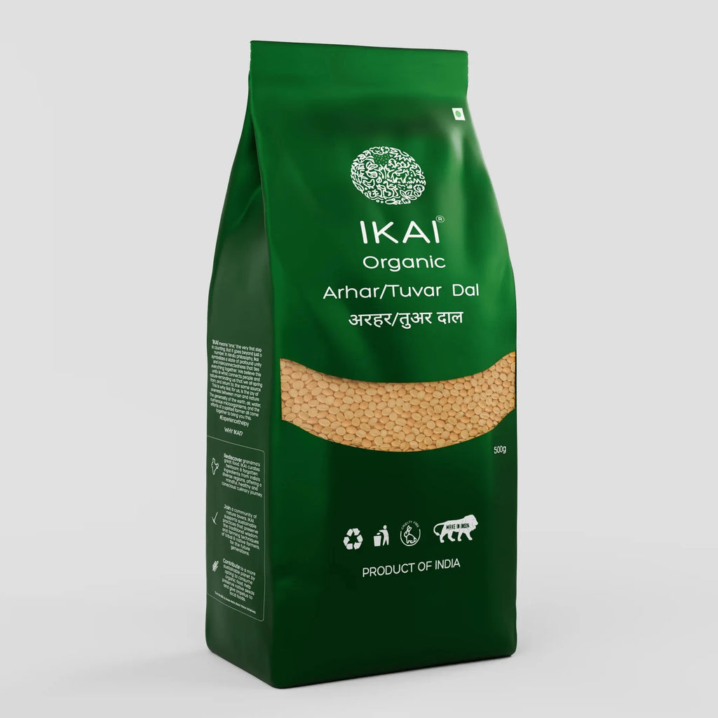 Organic Arhar/Tuvar Dal | Pigeon Pea | Gluten Free Indian Food | 500g