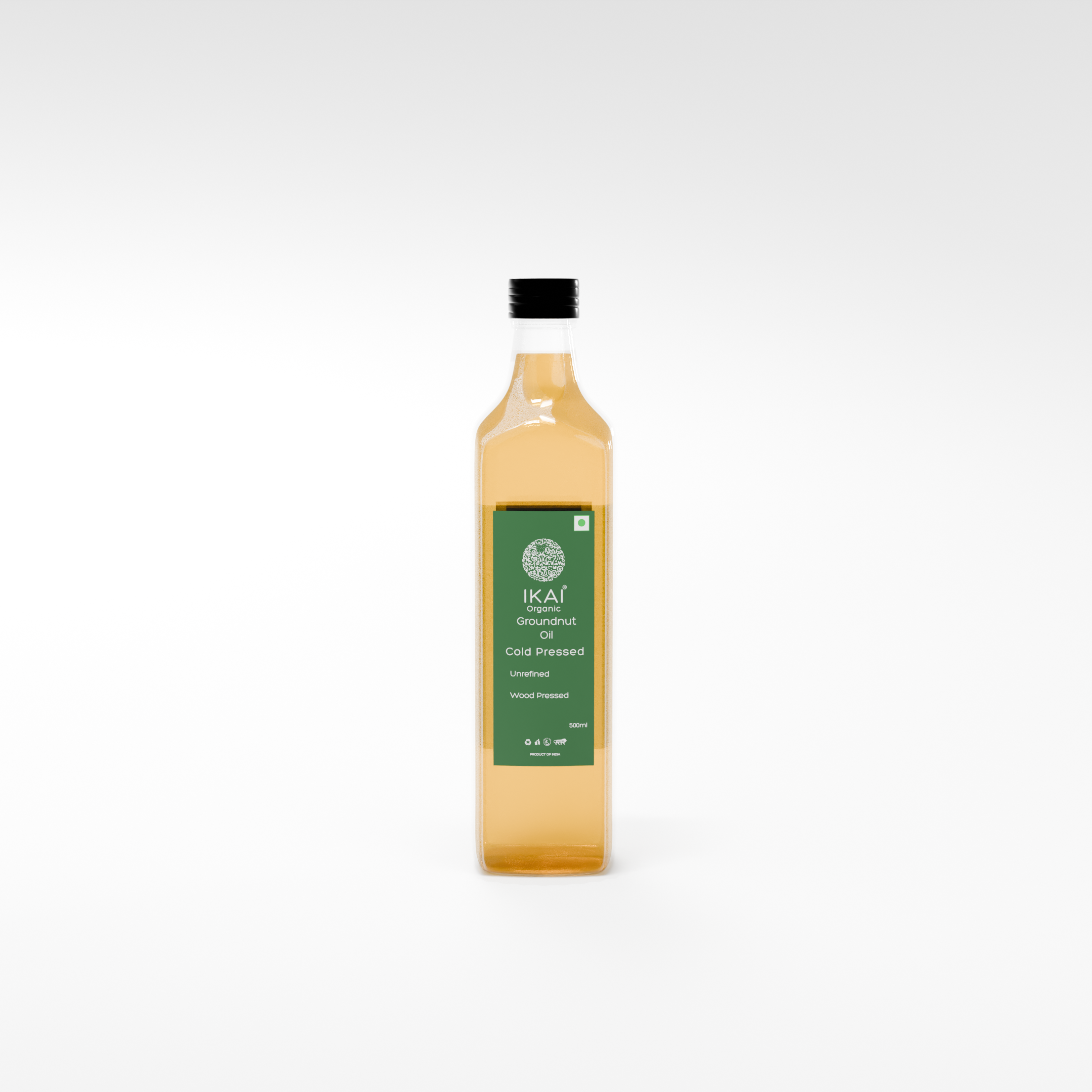 Organic Groundnut Oil | Cold Pressed | Wood Pressed | Unrefined | 500ml