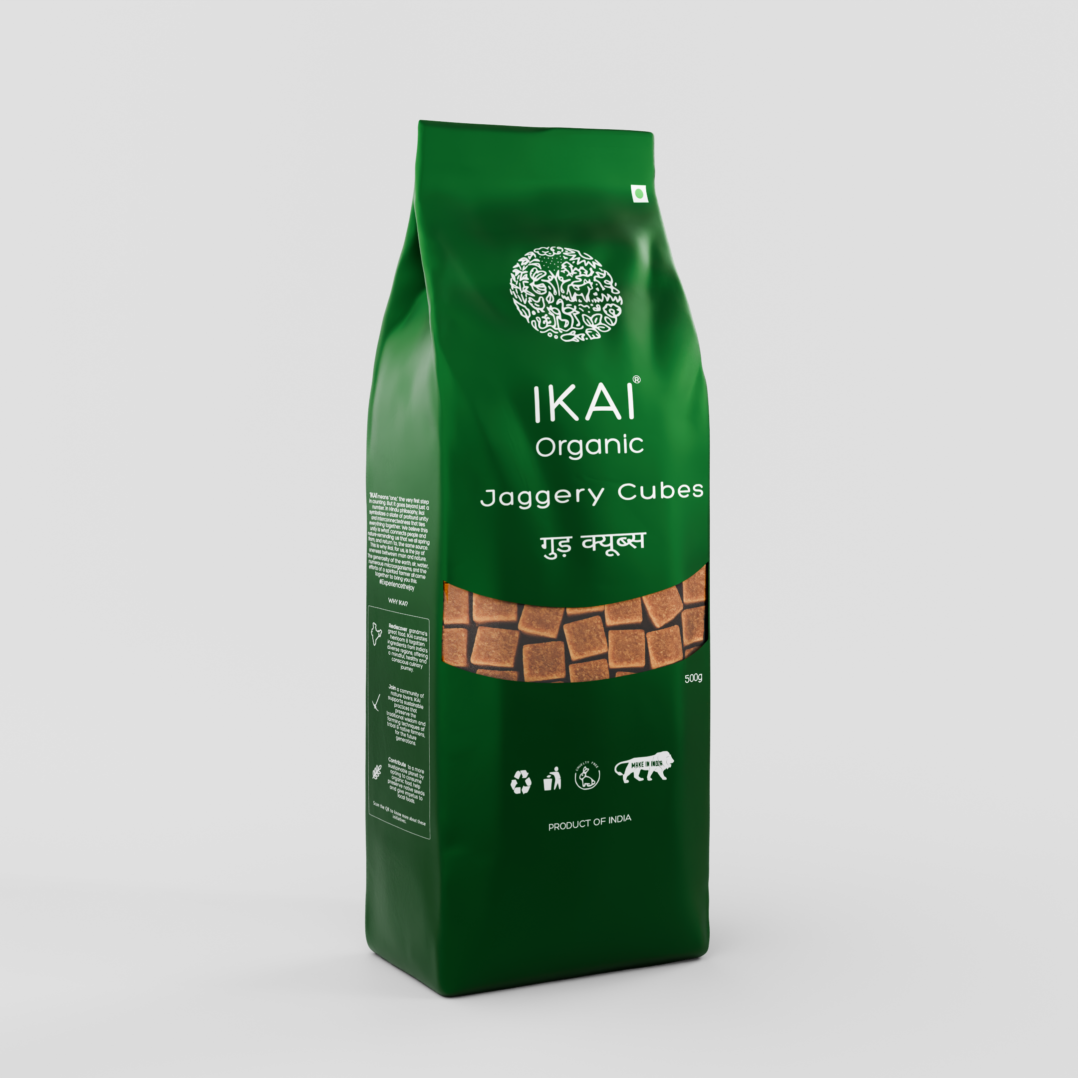 Organic Jaggery Cubes | Gur | Mineral Rich | Healthy and Organic Foods | 500g