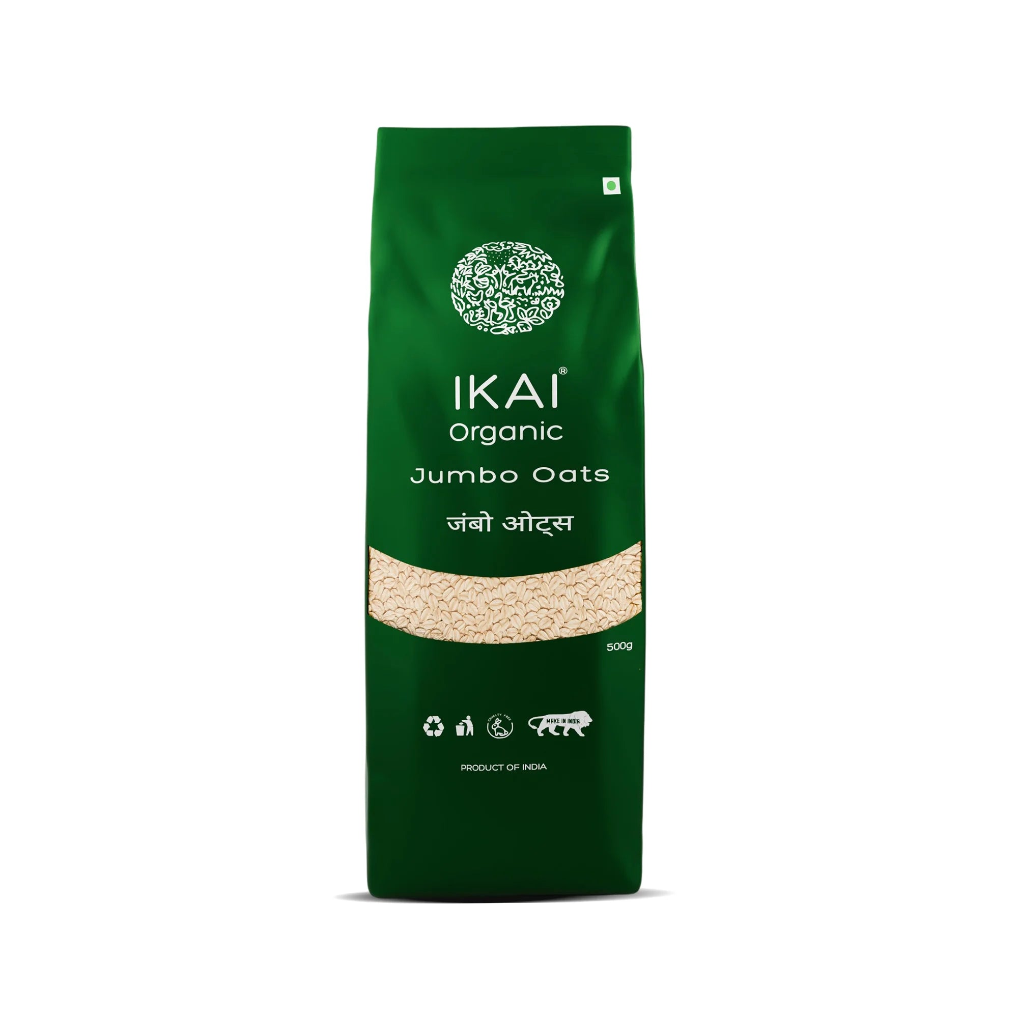 Organic Jumbo Oats | Healthy Breakfast | No Preservative | Gluten Free | 500g