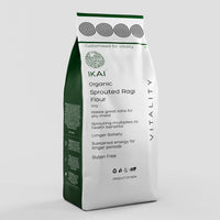Organic Sprouted Finger Millet/Ragi Atta | Gluten Free | Sprouted | Customised for Vitality | 450g