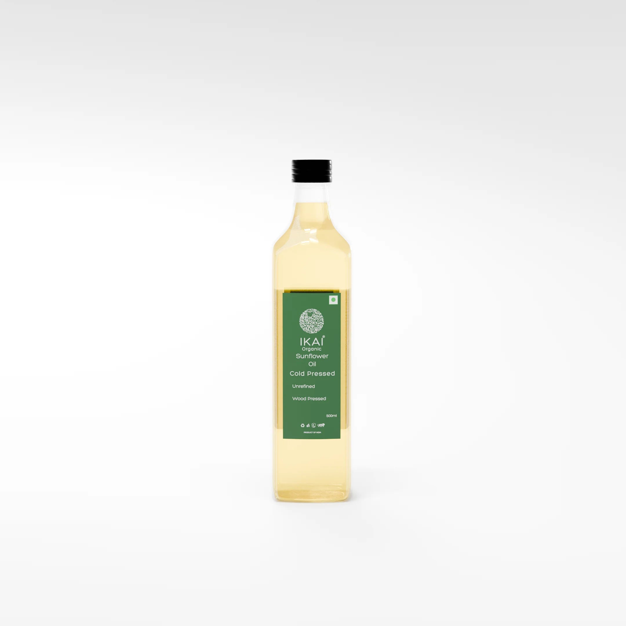 Organic Sunflower Oil | Cold Pressed | Wood Pressed | Unrefined | 500ml