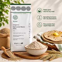Organic Sprouted Bajra Atta | Gluten Free | Sprouted | Customised for Vitality | 500g