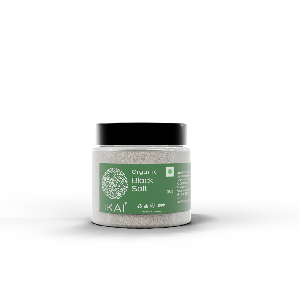 Natural Black Salt | Kala Namak | Mineral Rich | Flavour Enhancer | 50g