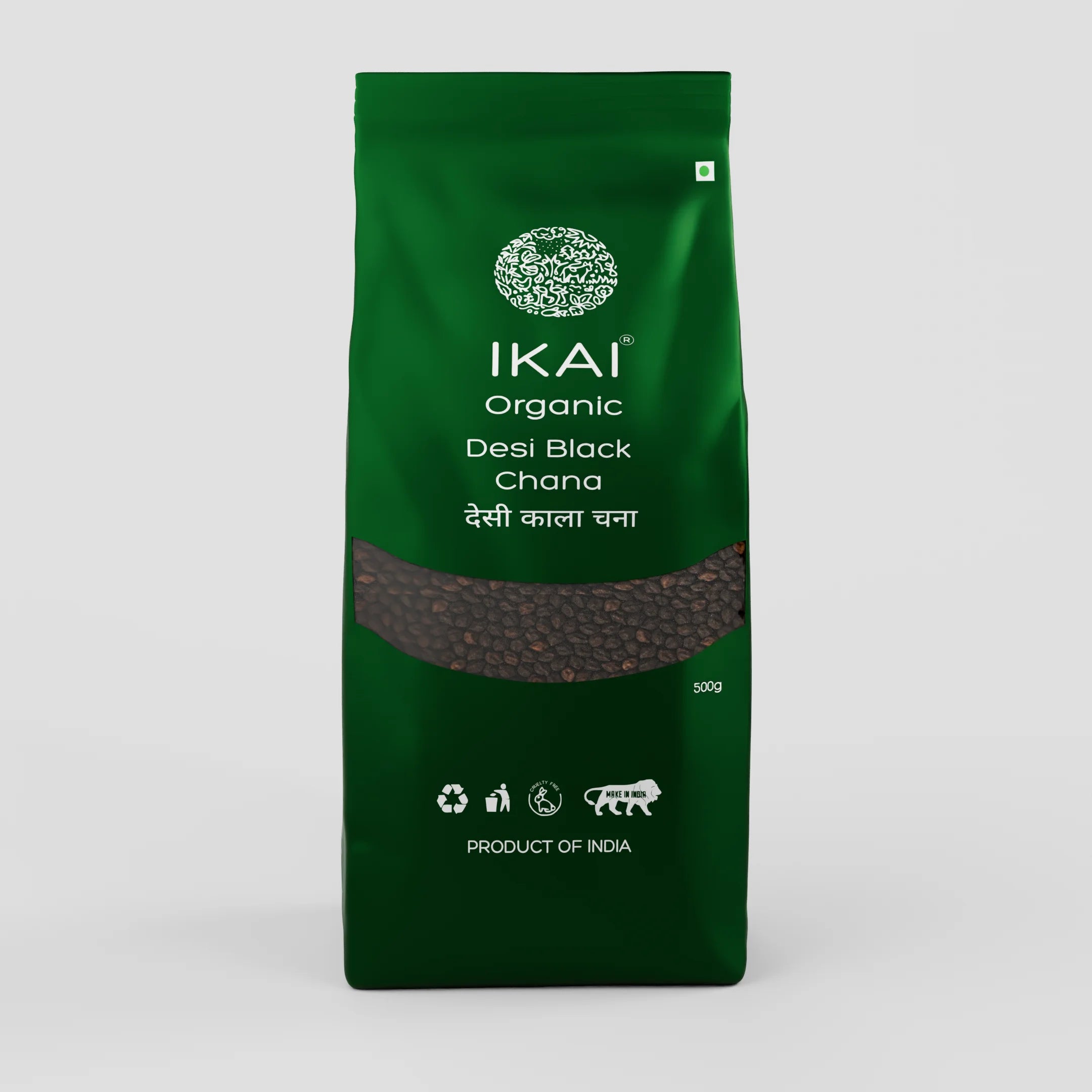 Organic Desi Black Chana | Bengal Gram | Natural Protein Foods | 500g