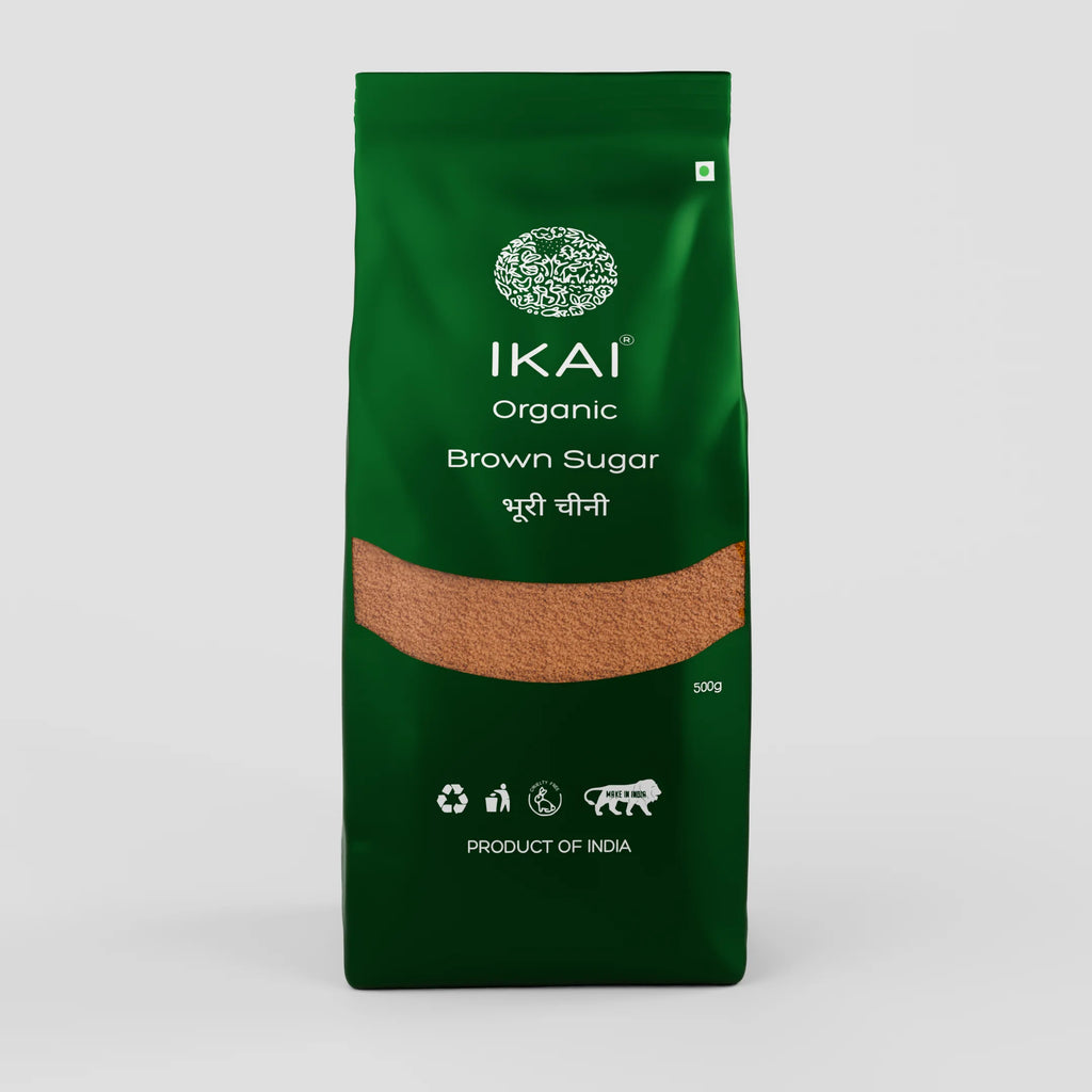 Organic Brown Sugar | Unrefined Cane Sugar | Healthy and Organic Foods | 500g
