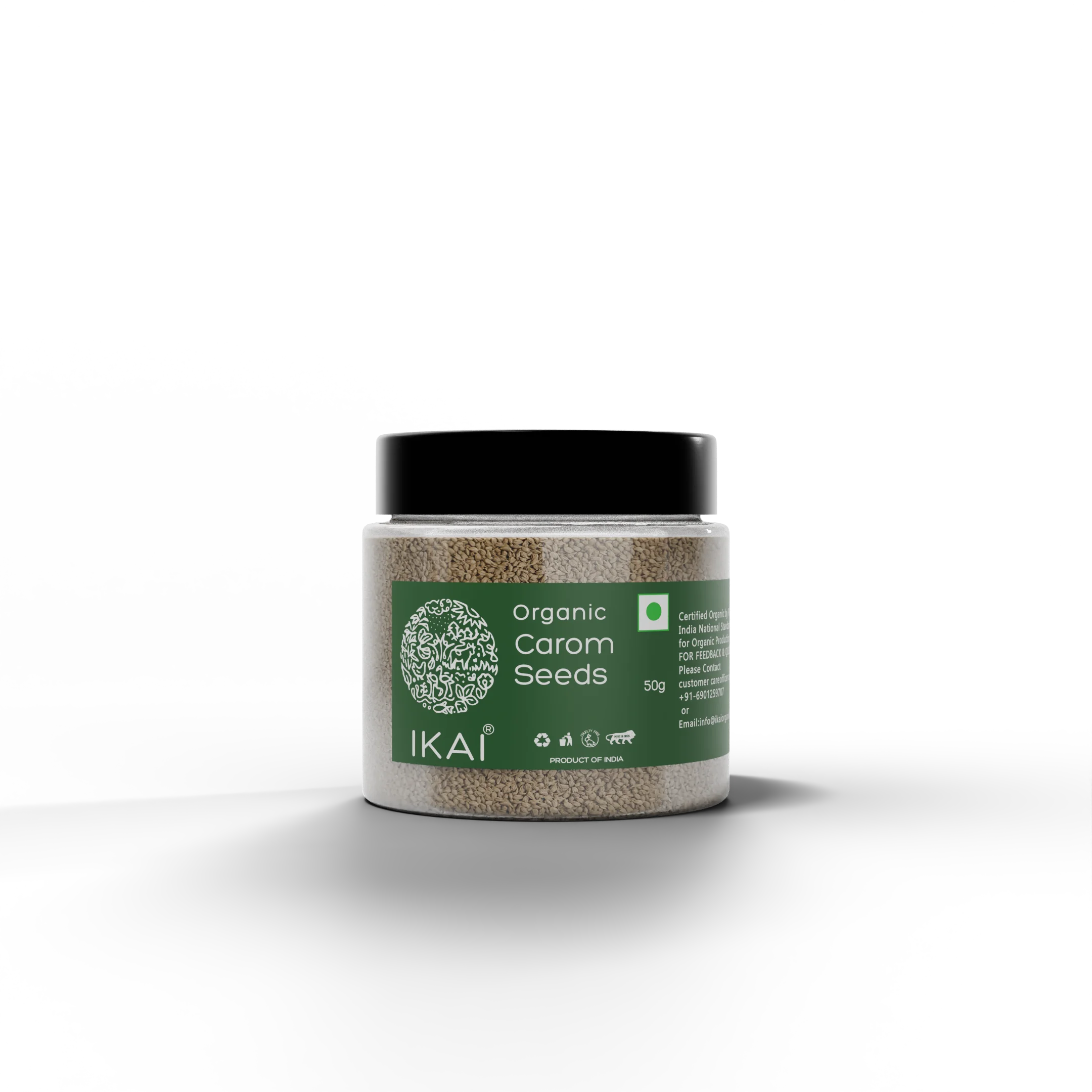 Organic Carom Seeds | Ajwain | Bishop’s weed | Aromatic Spice | 50g