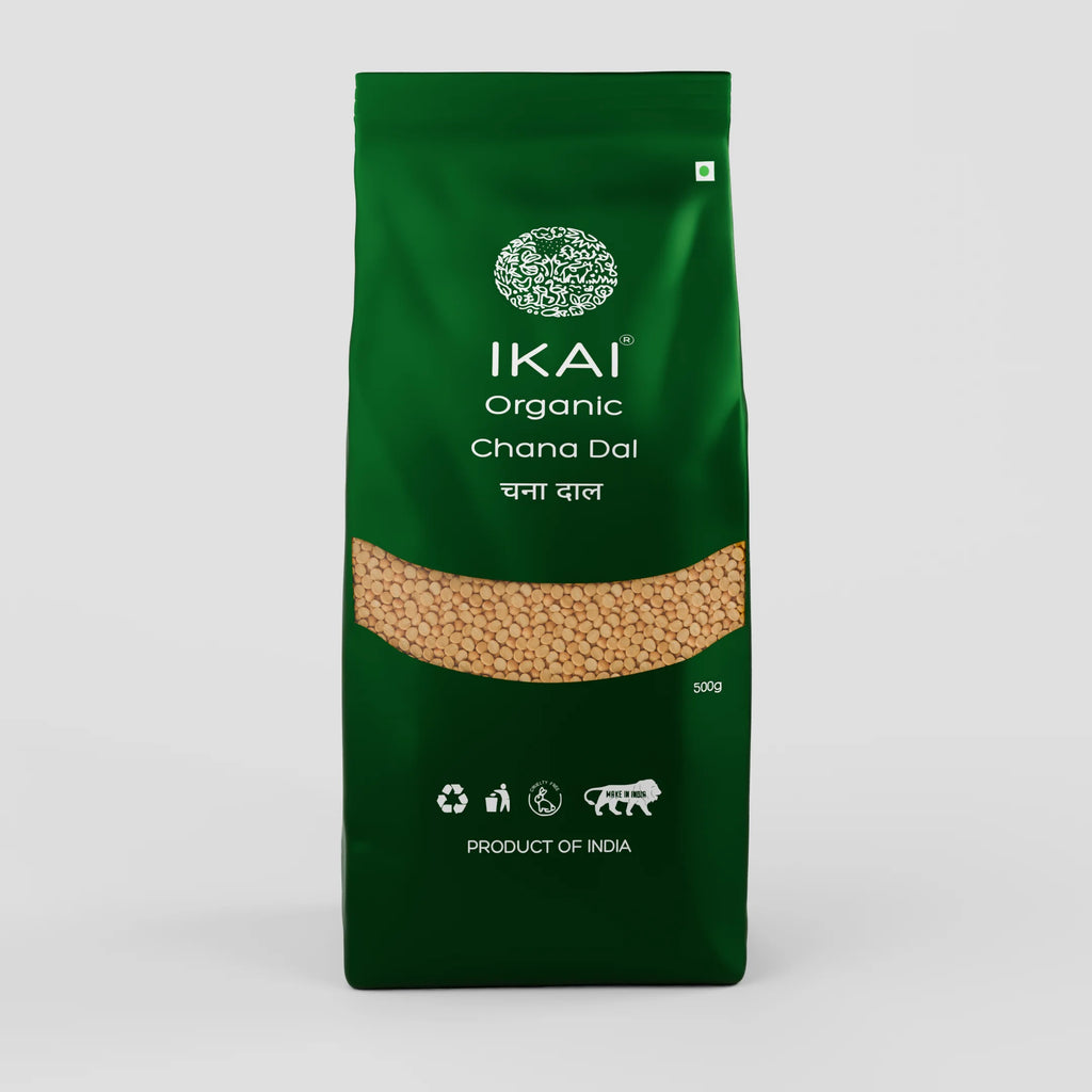 Organic Chana Dal | Split Bengal Gram | Gluten Free Indian Food | 500g