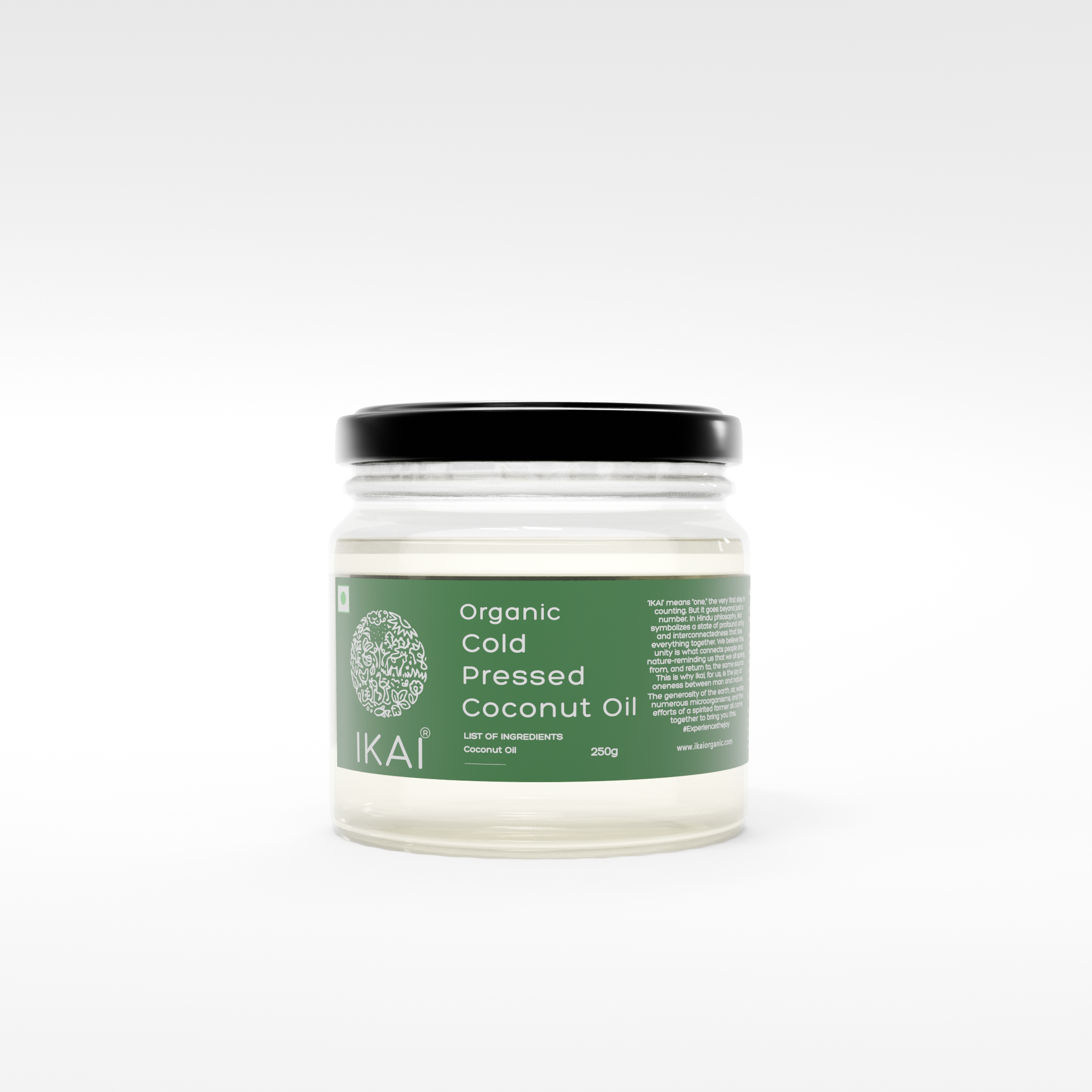 Organic Cold Pressed Coconut Oil | Wood Pressed | Cooking Oil | 250ml