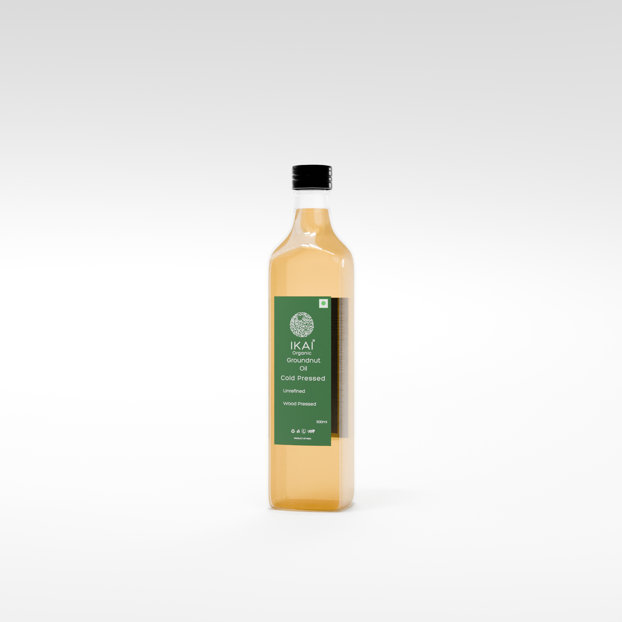 Organic Groundnut Oil | Cold Pressed | Wood Pressed | Unrefined | 500ml