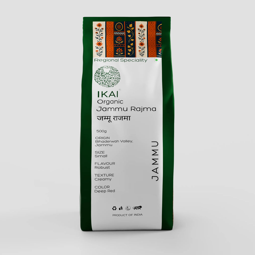 Organic Jammu Rajma | Natural Protein Foods | 500g | IKAI Organic
