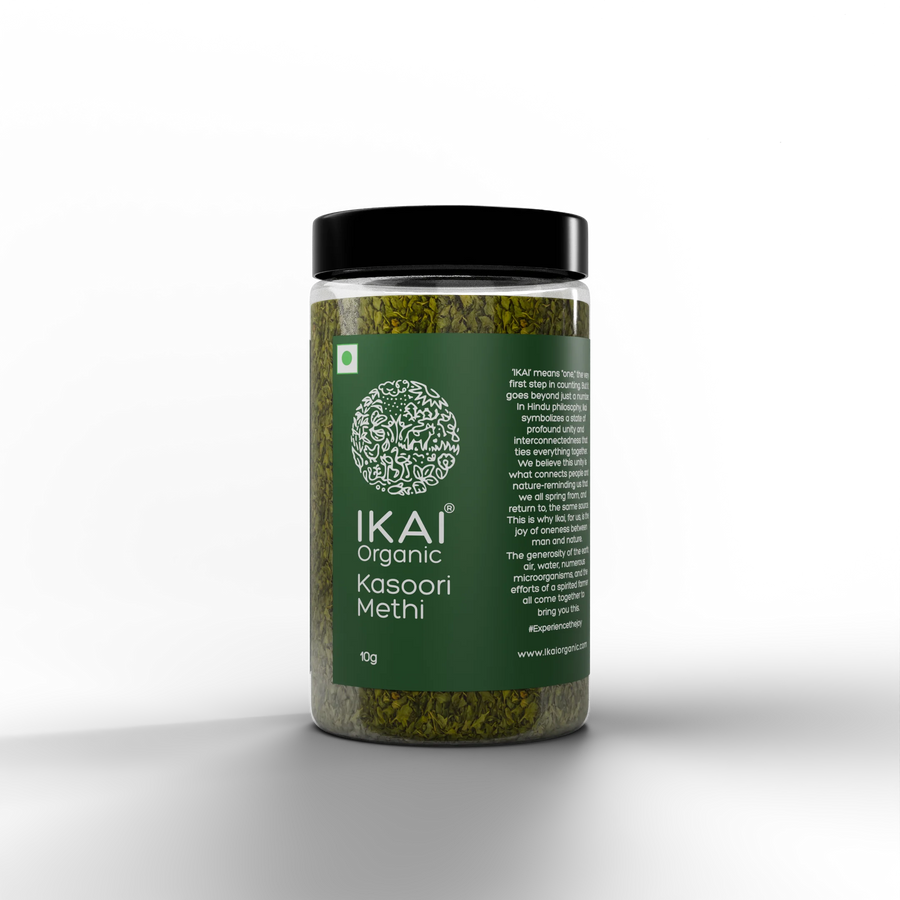 Organic Kasuri Methi | Sundried Organic Fenugreek Leaves | Unique Flavour | 10g
