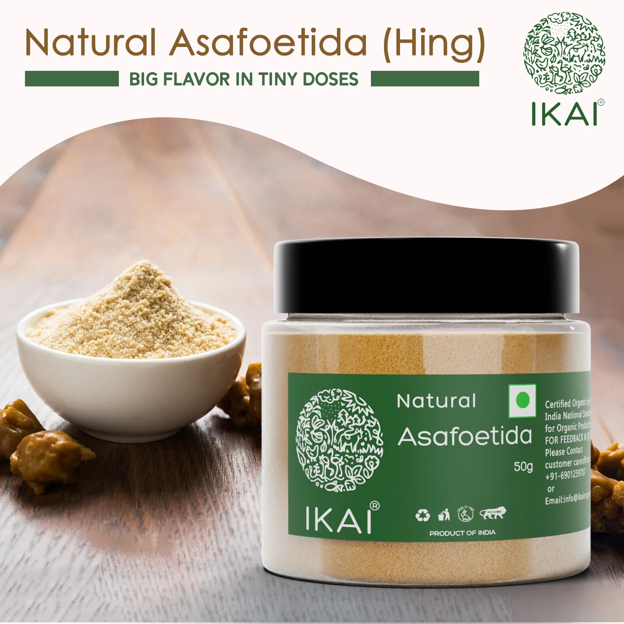 Natural Asafoetida | Hing | Granular | Extra Strong | Aromatic Spice | 50g