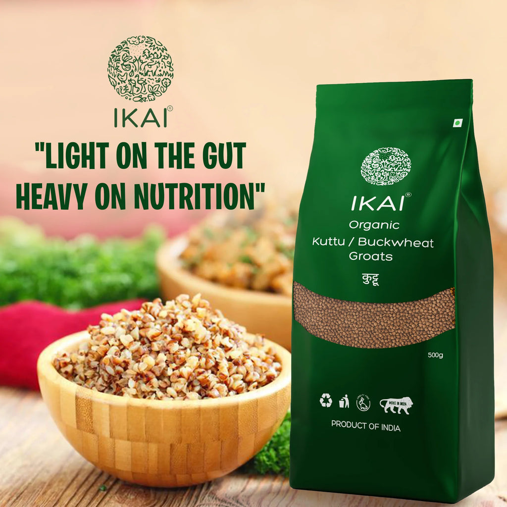 Organic Buckwheat Groats Kuttu | Gluten Free | Ancient Grain | Fasting Special | 500g