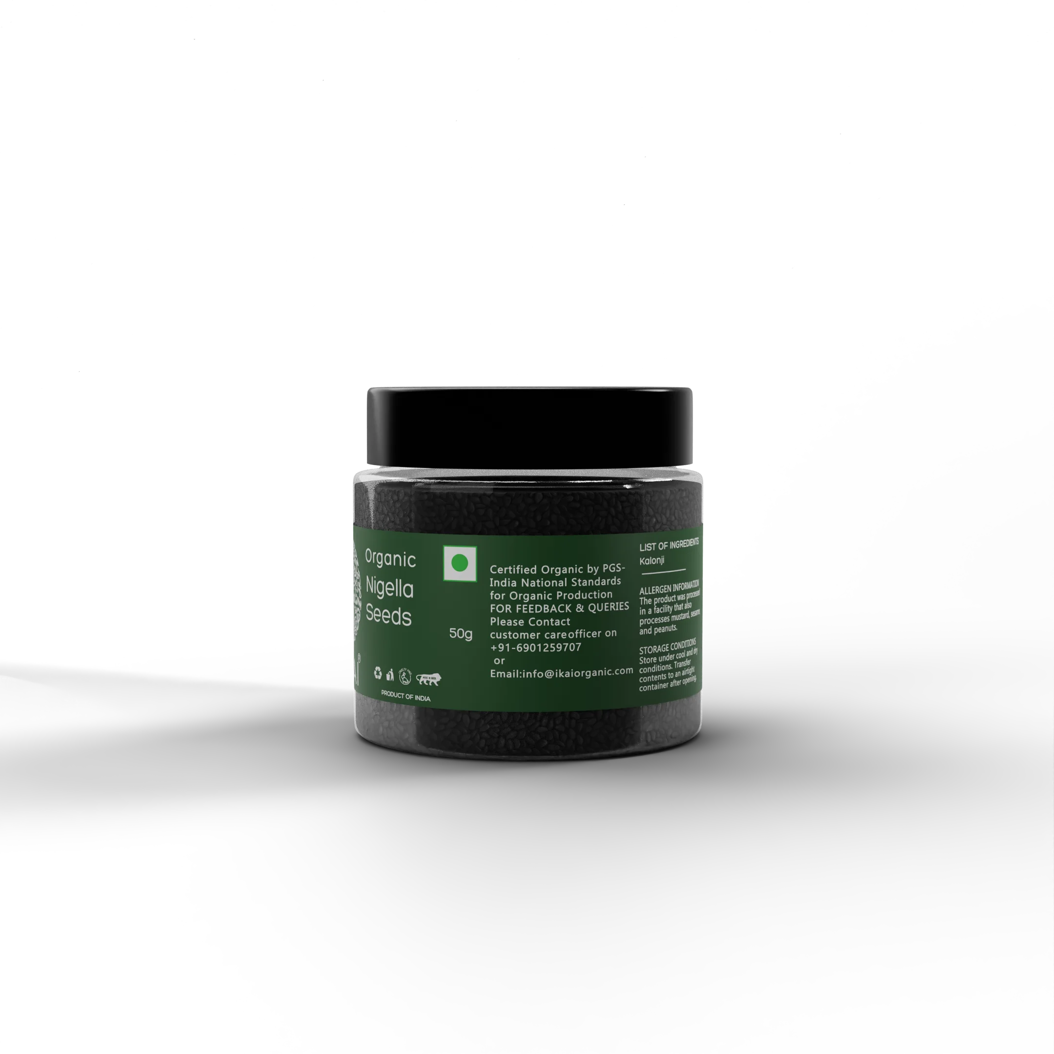 Natural Nigella Seeds | Kala Jeera | Kalonji | Mangrail | Aromatic Spice | 50g