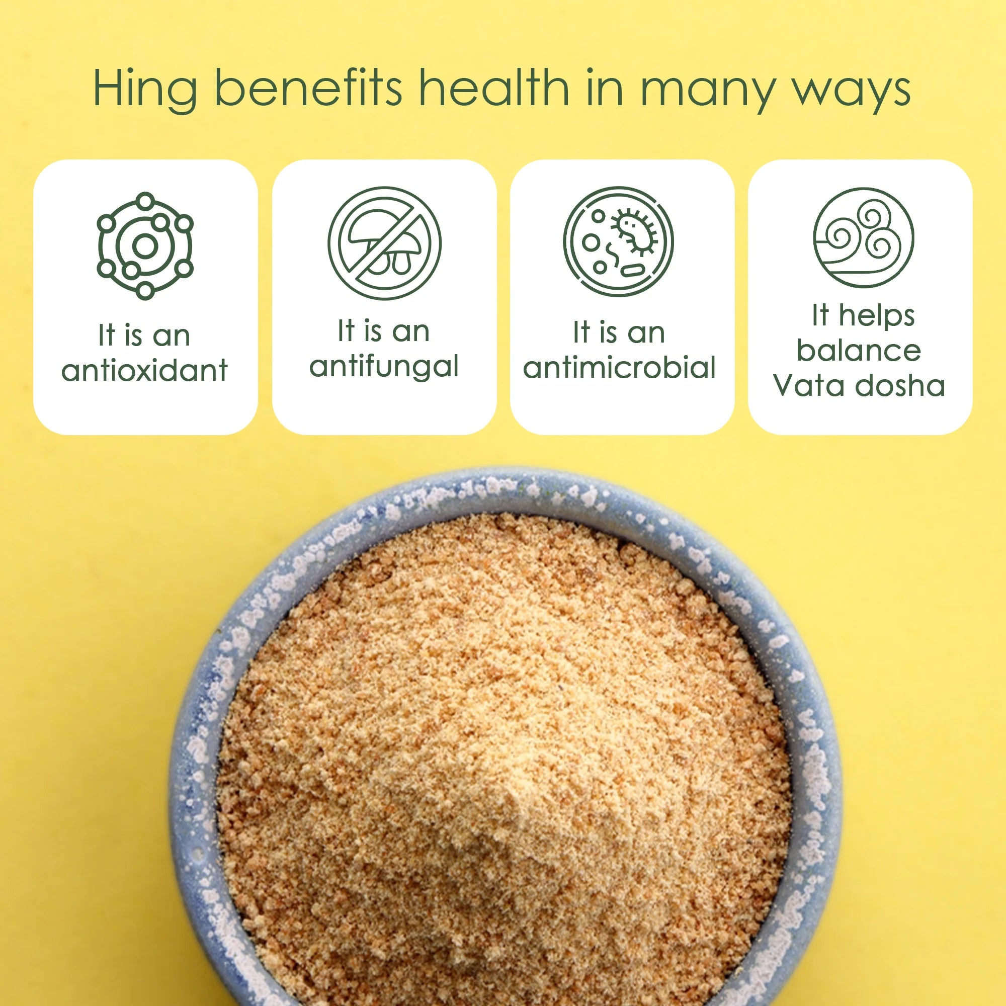 Natural Asafoetida | Hing | Granular | Extra Strong | Aromatic Spice | 50g