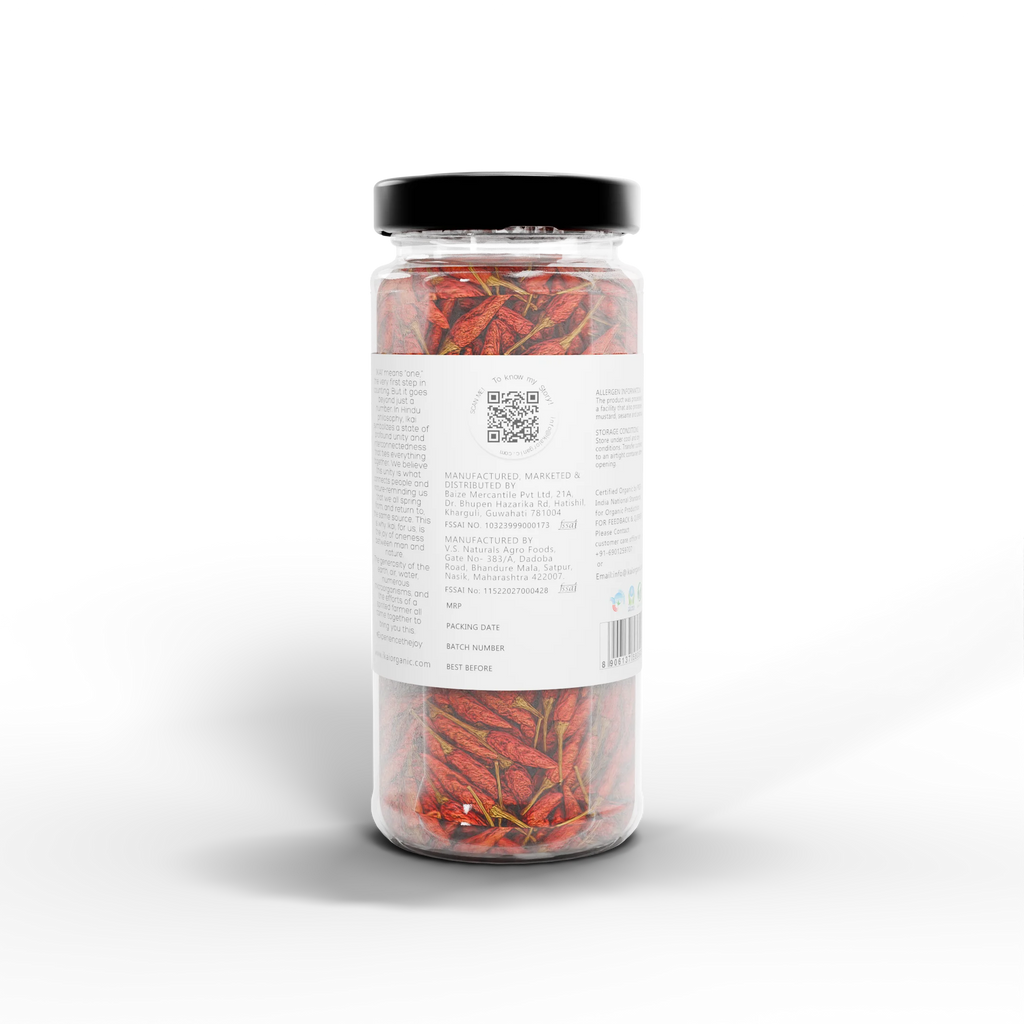 Natural Bird’s Eye Chilli | Mizo Hmarchate | Regional Speciality-Mizoram | Exotic | 25g