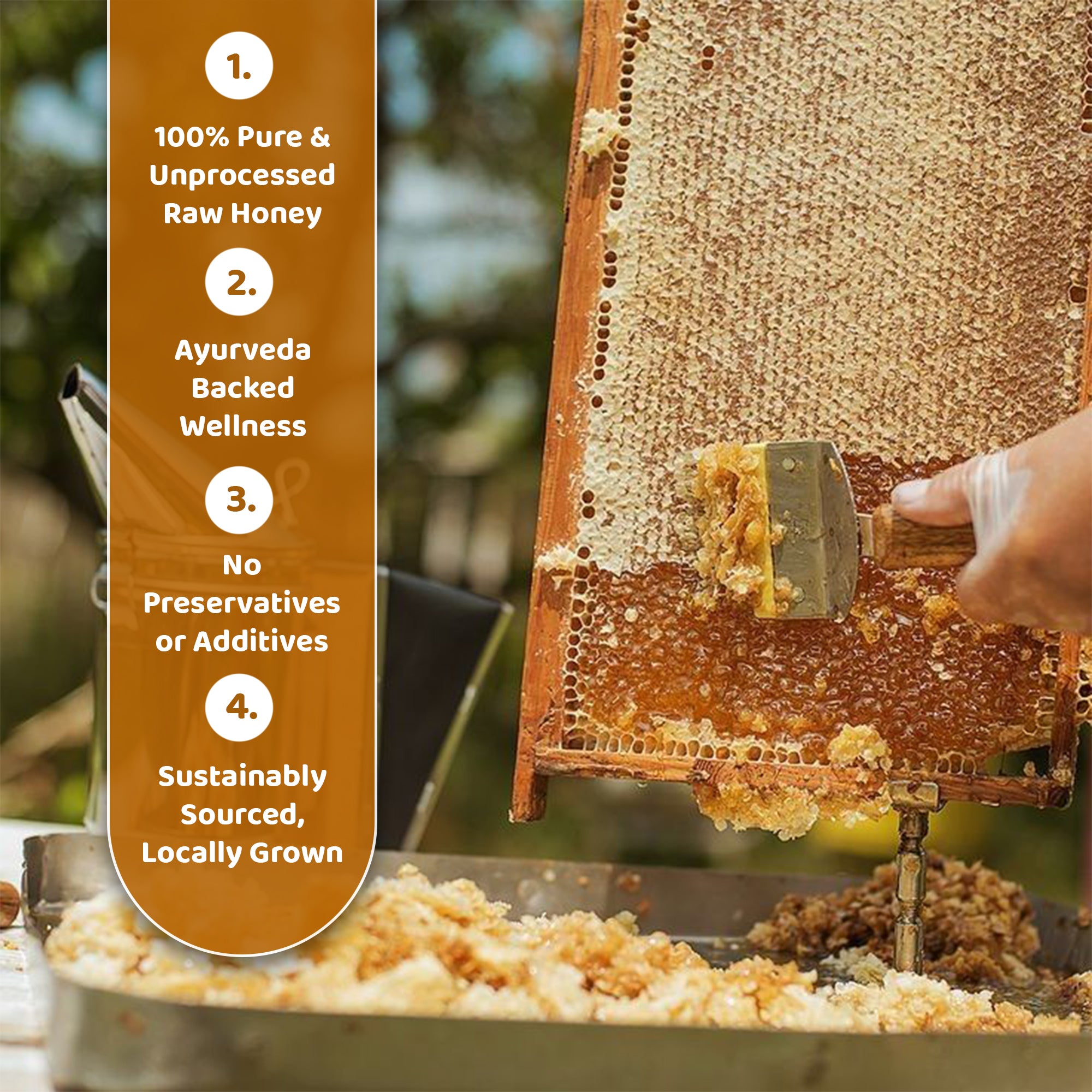 Natural Raw Honey | Unprocessed | Filtered | Healthy Sweetener | 350g