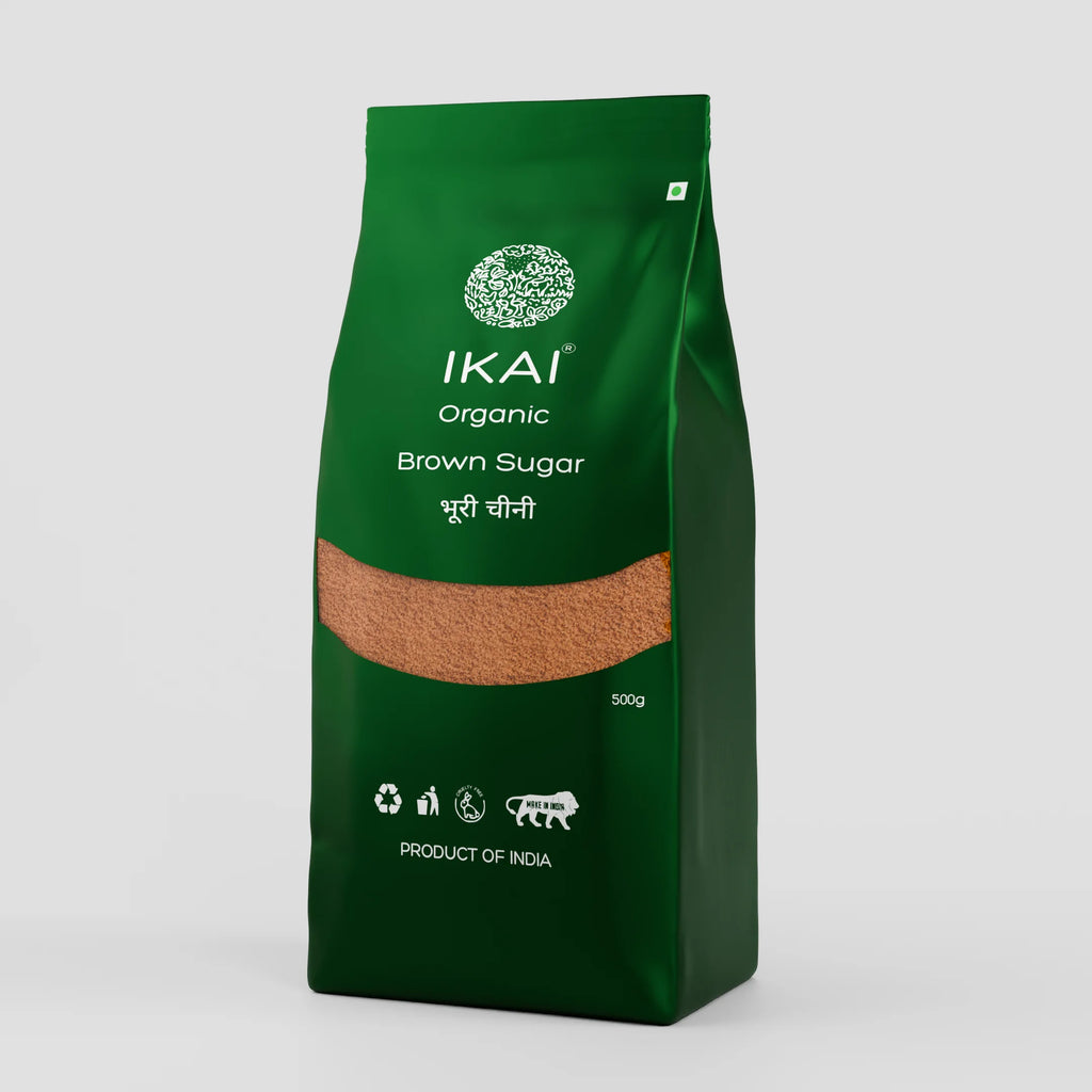 Organic Brown Sugar | Unrefined Cane Sugar | Healthy and Organic Foods | 500g
