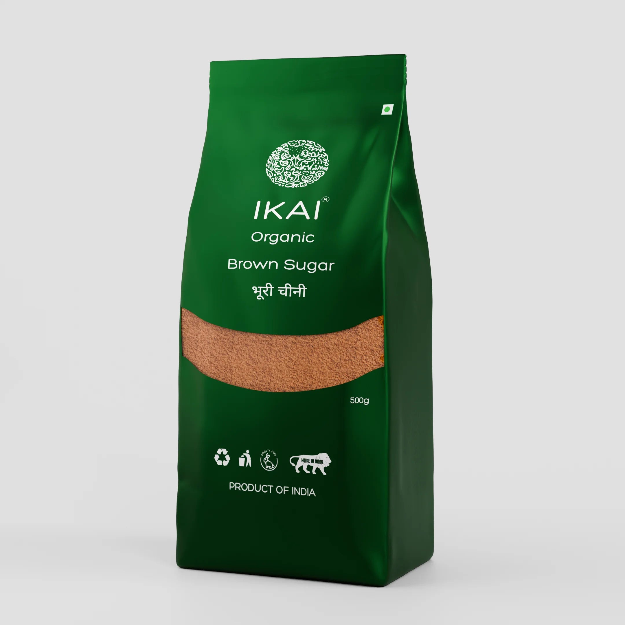 Organic Brown Sugar | Unrefined Cane Sugar | Healthy and Organic Foods | 500g