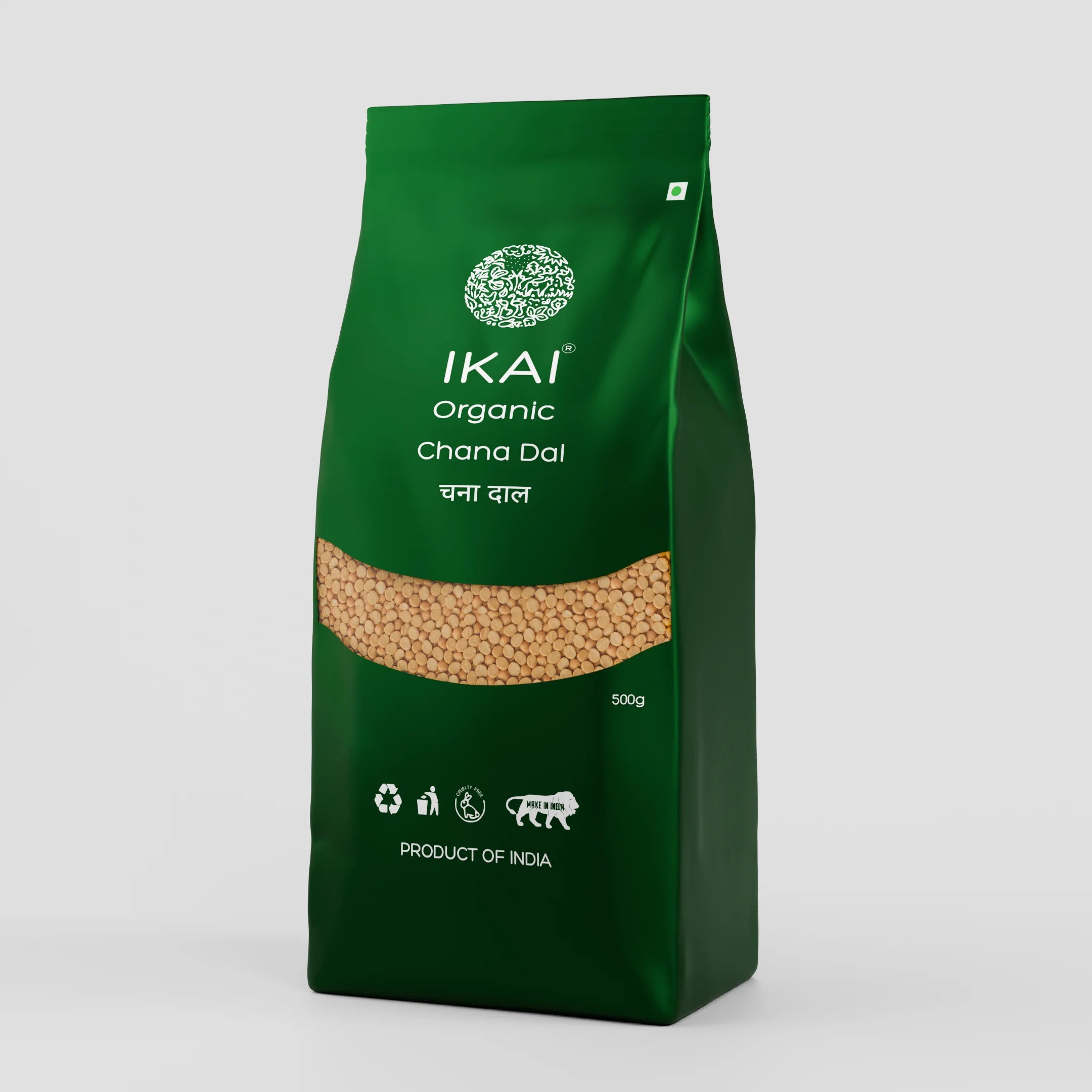 Organic Chana Dal | Split Bengal Gram | Gluten Free Indian Food | 500g