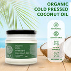 Organic Cold Pressed Coconut Oil | Wood Pressed | Cooking Oil | 250ml