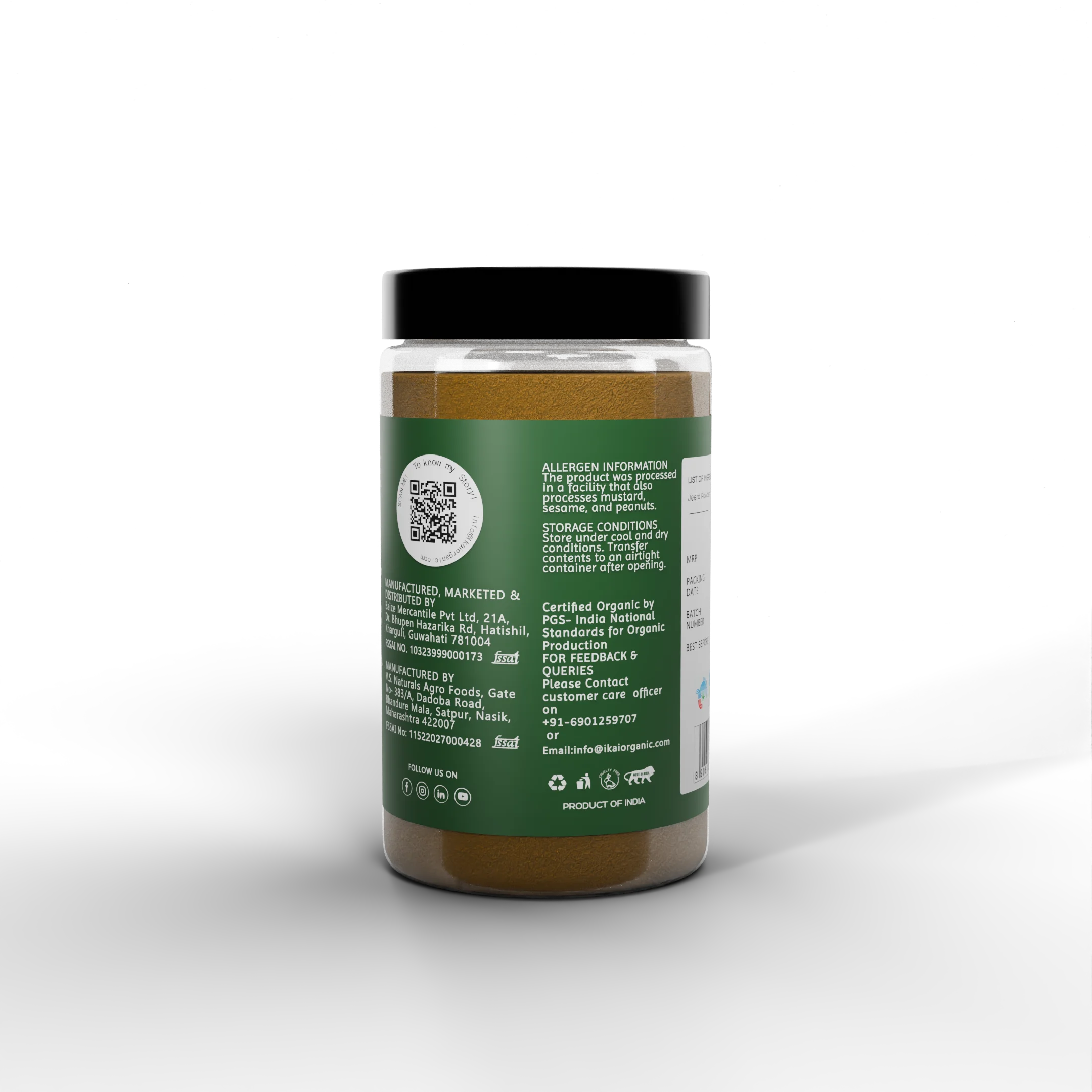 Organic Cumin Powder | Jeera Powder | Pure | Aromatic Spice | 100g