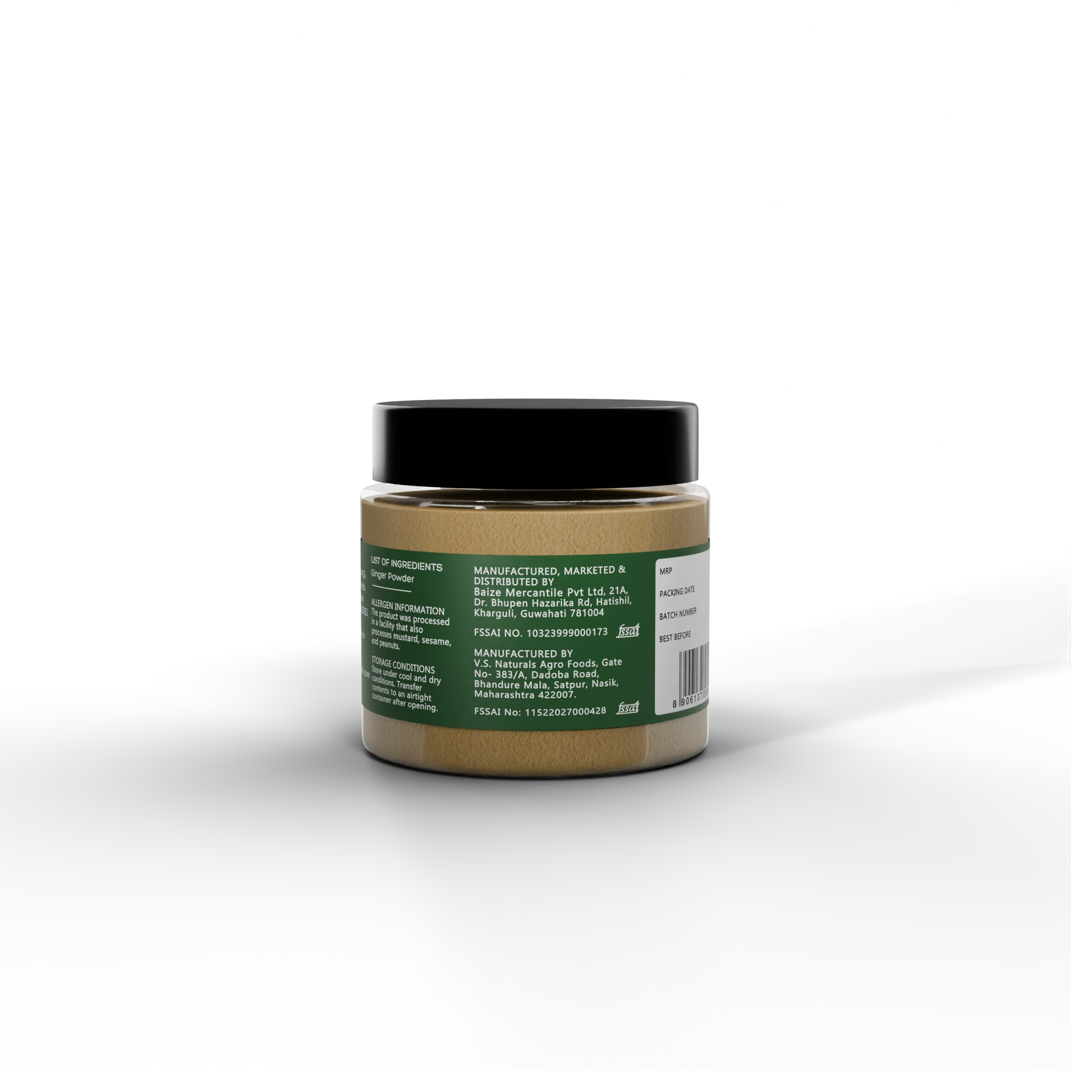 Organic Ginger Powder | Saunth | Pure | Organic Spice | 50g