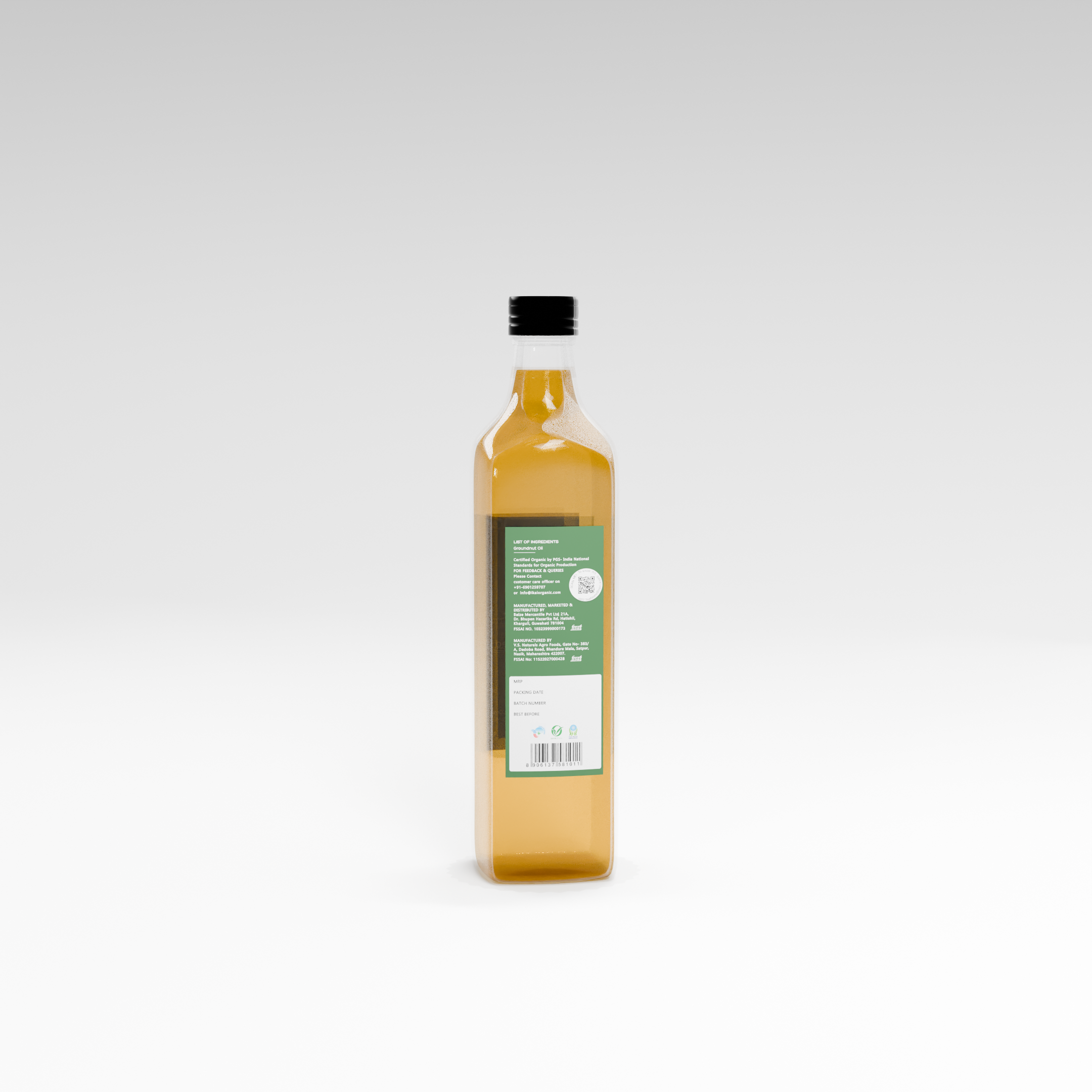 Organic Groundnut Oil | Cold Pressed | Wood Pressed | Unrefined | 500ml