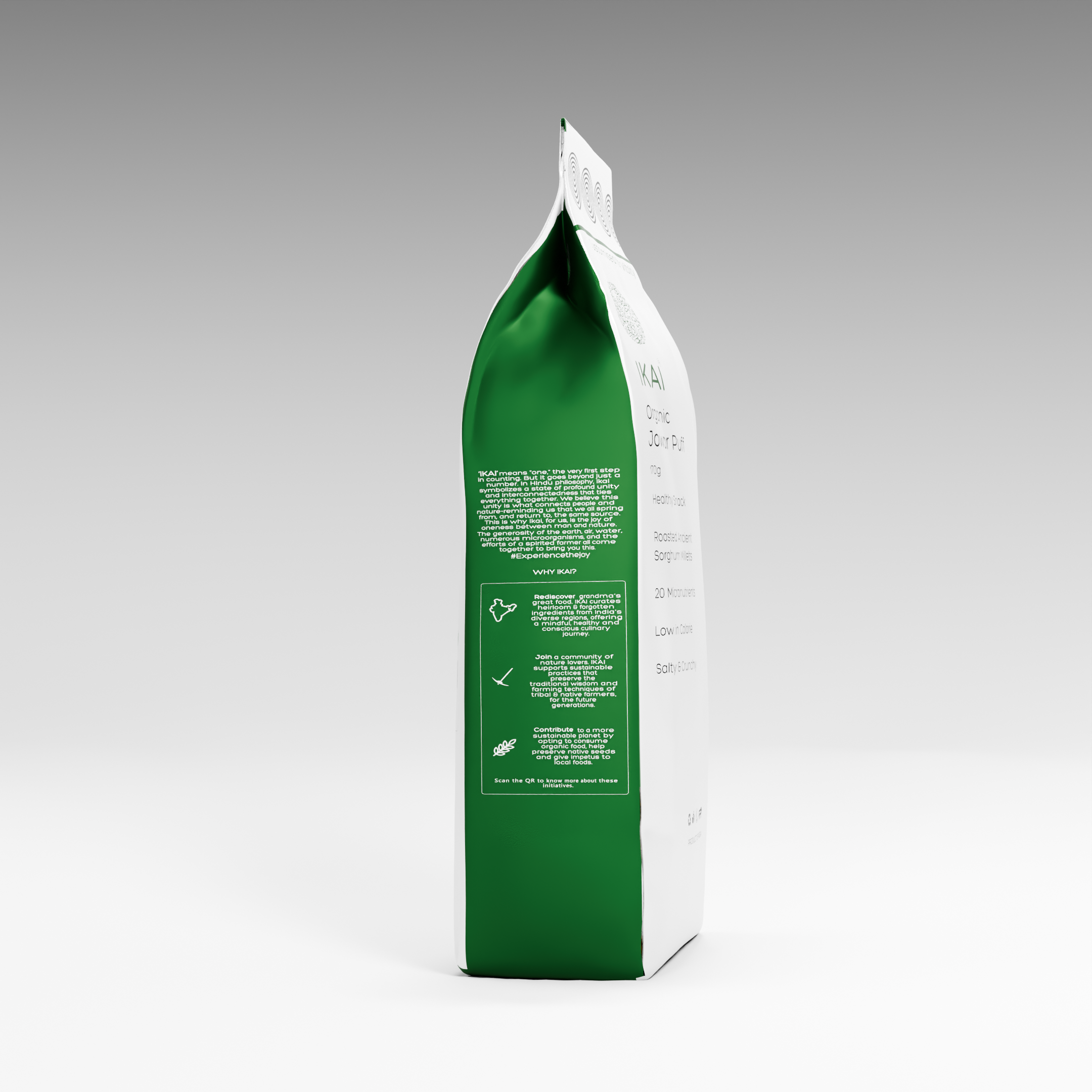 Organic Jowar Puff | Roasted | Customised For Vitality | Healthy Snack | 170g