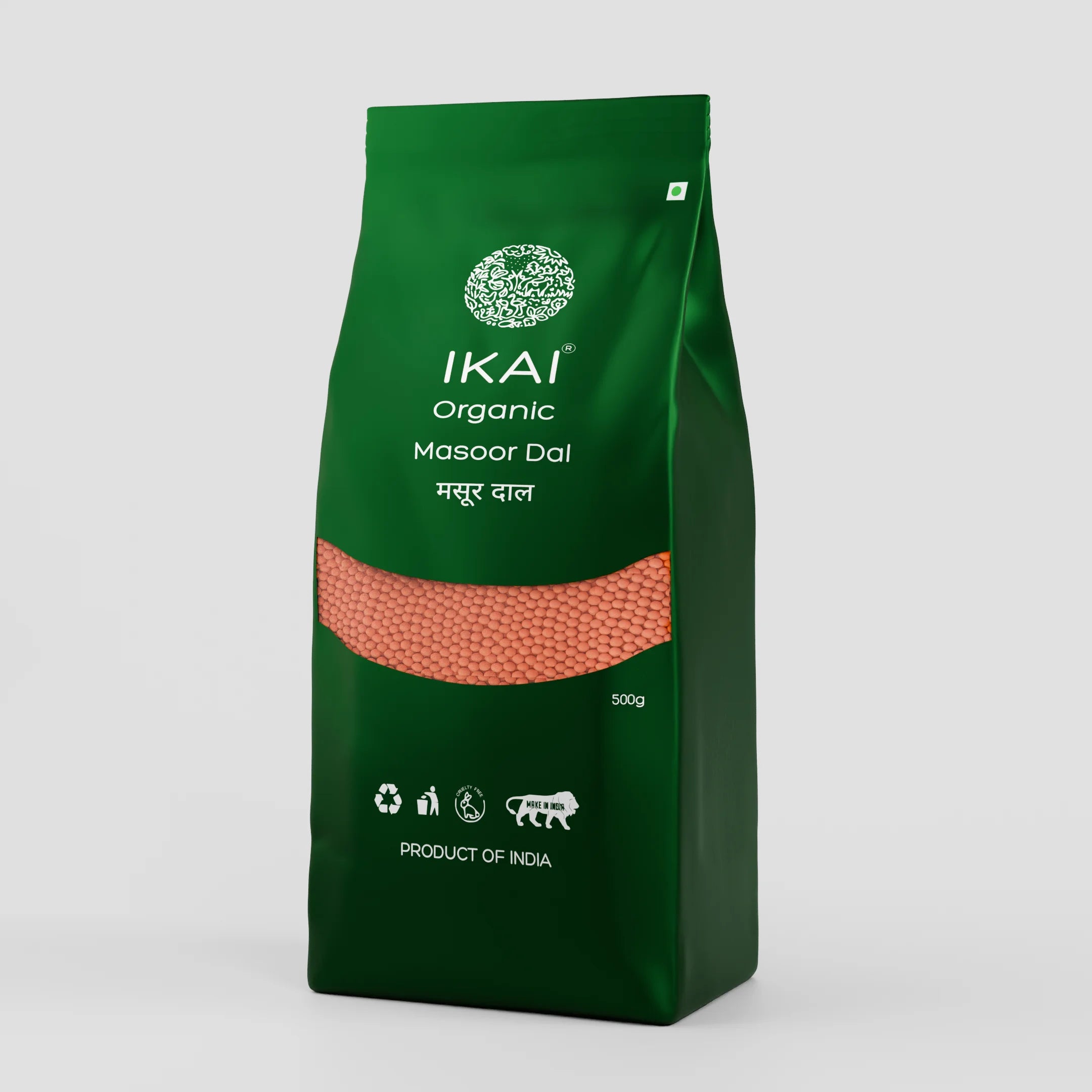 Organic Masoor Dal | Red Lentil | Gluten Free | Organic Pulses | 500g