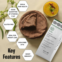 Organic Sprouted Finger Millet/Ragi Atta | Gluten Free | Sprouted | Customised for Vitality | 450g
