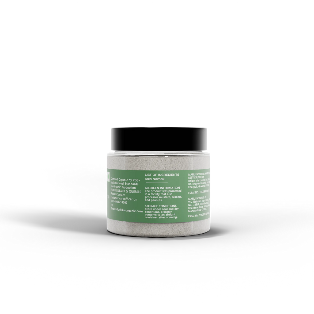 Natural Black Salt | Kala Namak | Mineral Rich | Flavour Enhancer | 50g