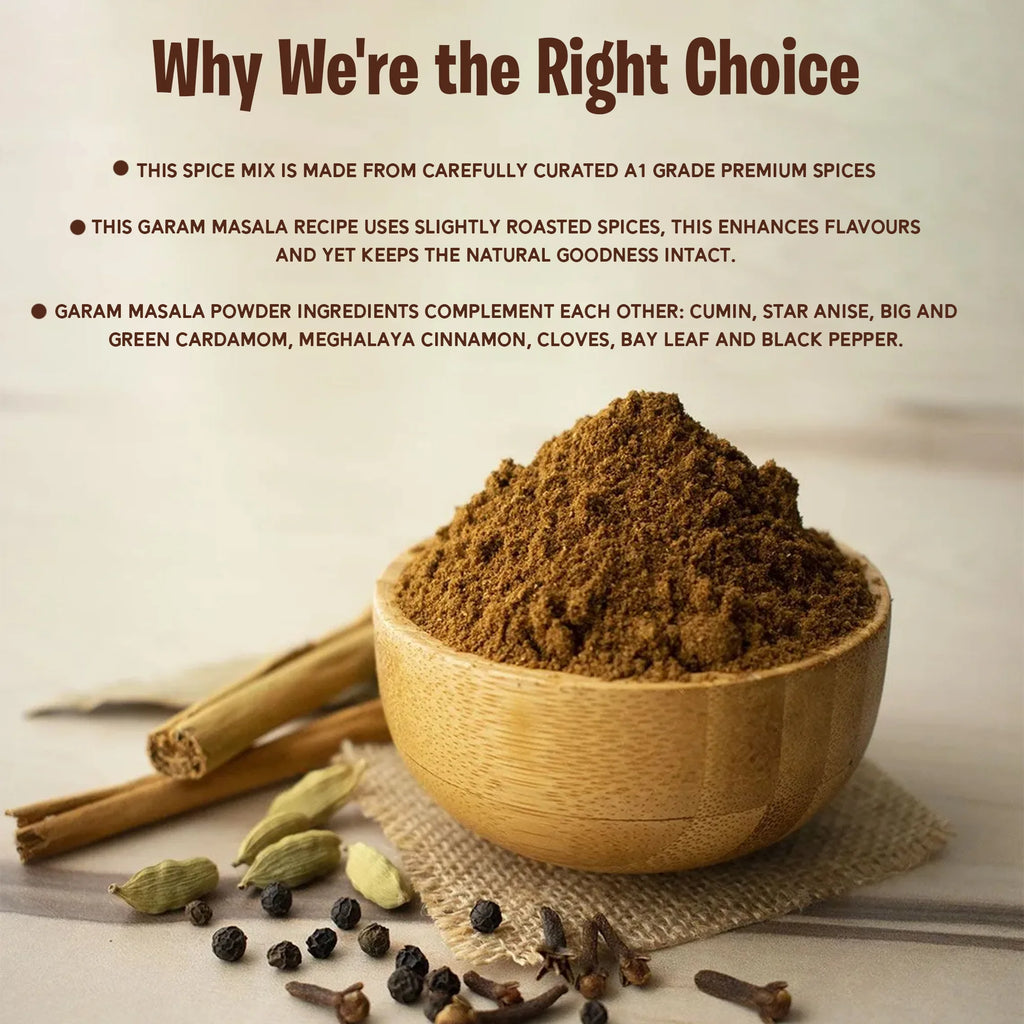 Organic Garam Masala Powder | Blended Spices | 100 gm
