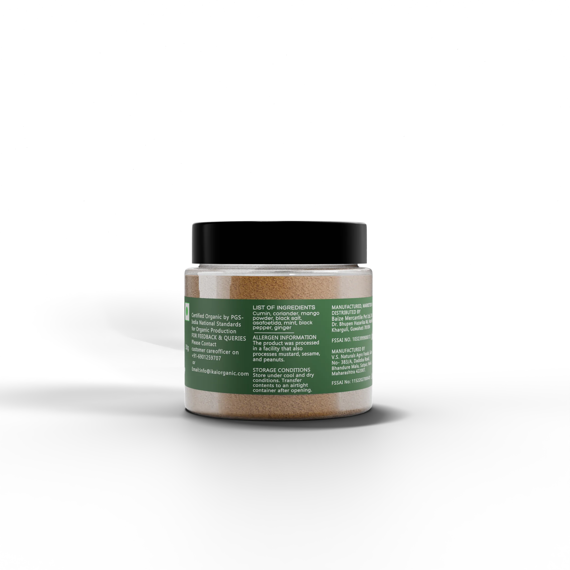 Organic Chat Masala | Chatpata Spice Mix | Premium Spice Blend | Pure | 50g