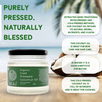 Organic Cold Pressed Coconut Oil | Wood Pressed | Cooking Oil | 250ml