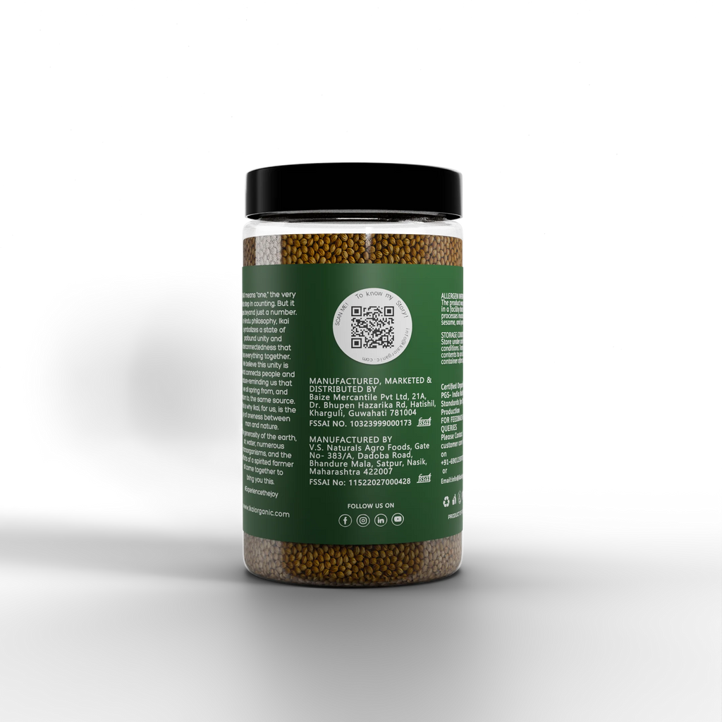 Organic Coriander Seeds | Sabut Dhaniya | Pure | Healthy & Aromatic | 50g