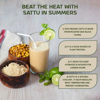 Organic Sattu | Regional Specialty-Bihar | Gluten Free | Natural Protein Foods | 450g