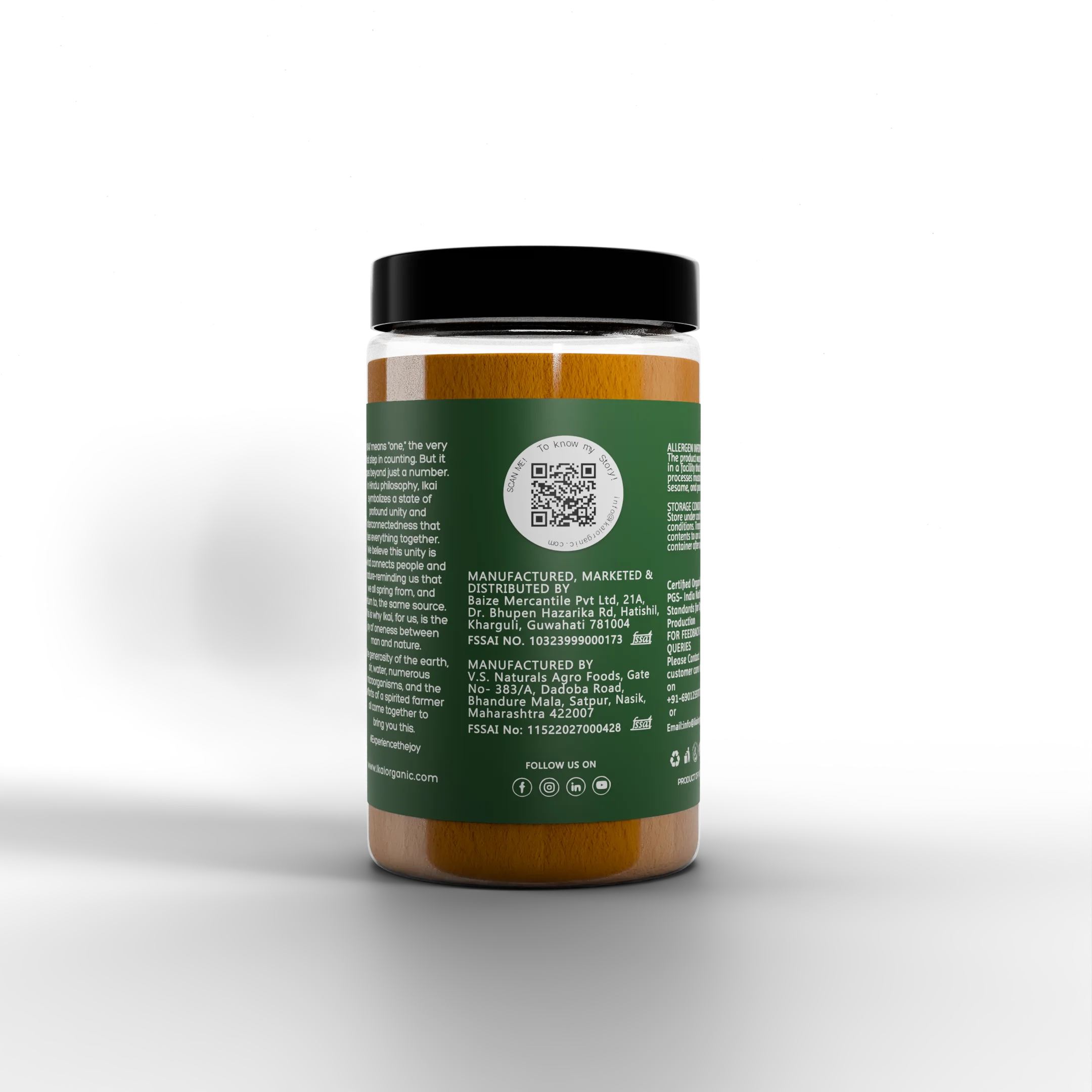 Organic Turmeric Powder | Haldi Powder | Medicinal | High Curcumin | 100g