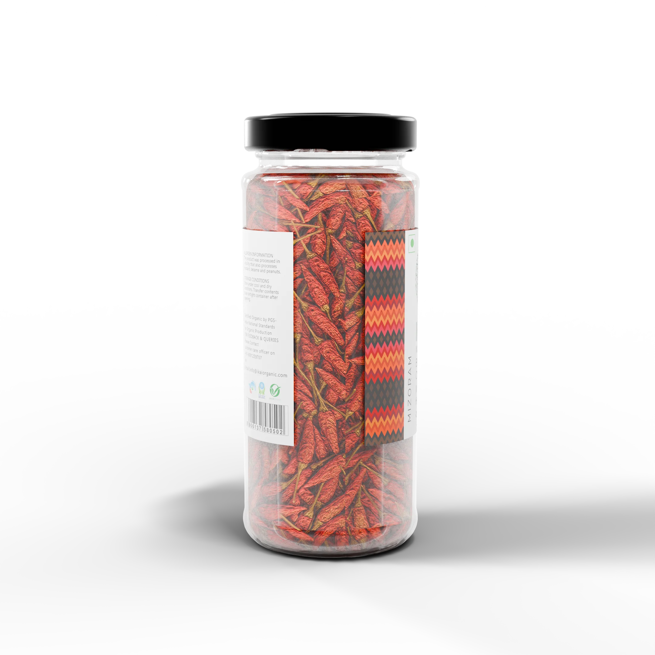 Natural Bird’s Eye Chilli | Mizo Hmarchate | Regional Speciality-Mizoram | Exotic | 25g