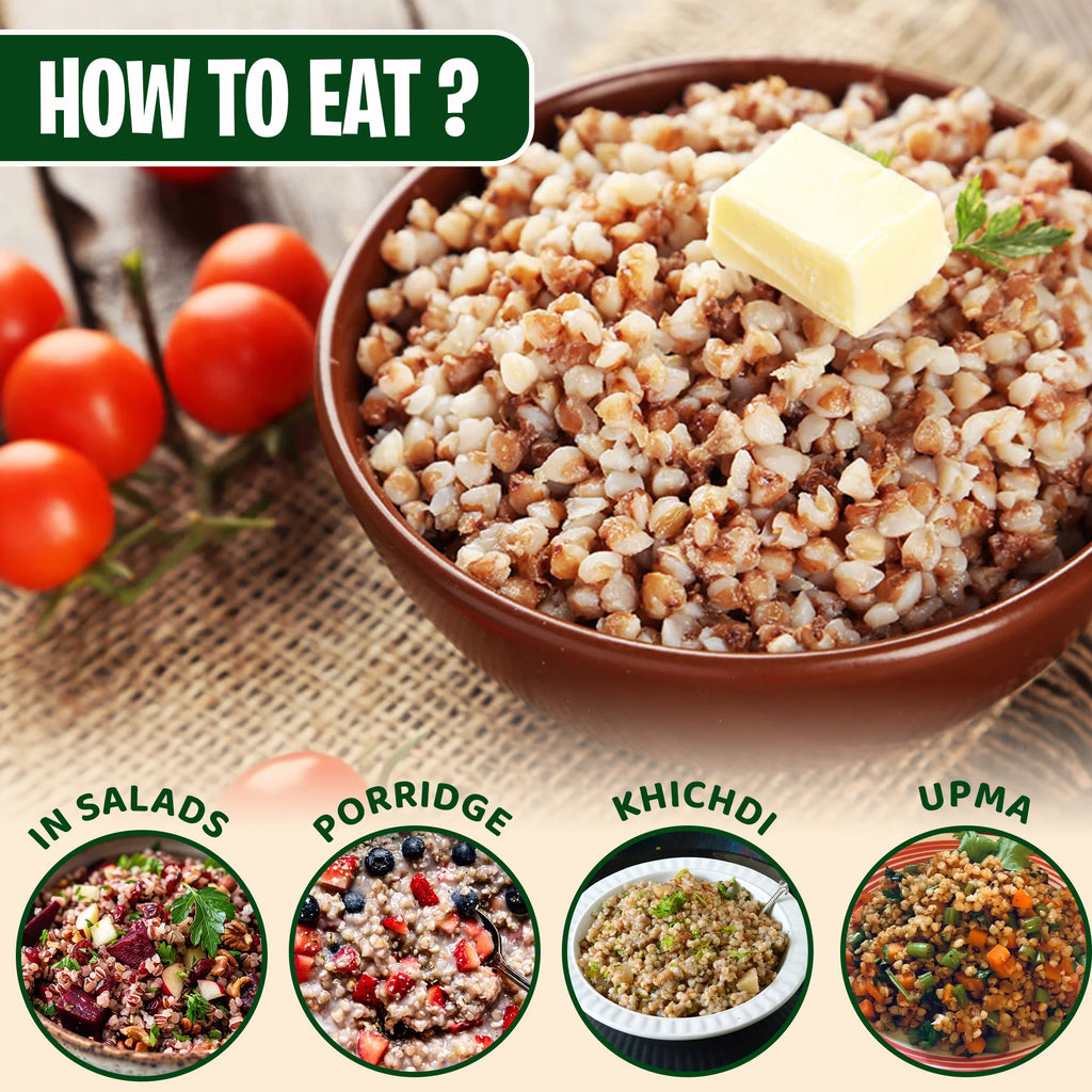 Organic Buckwheat Groats Kuttu | Gluten Free | Ancient Grain | Fasting Special | 500g