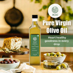 Organic Virgin Olive Oil | Cold Pressed | Wood Pressed | Unrefined | 500ml
