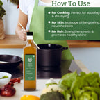 Organic Sesame Oil | Cold Pressed | Wood Pressed | Gingelly Oil | 500ml