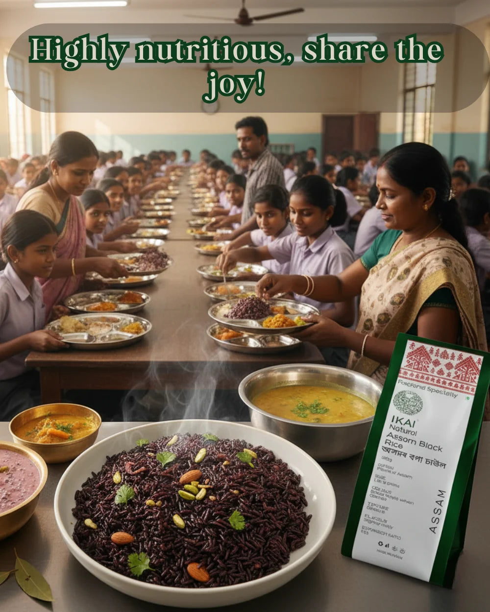 Natural Assam Black Rice | Purple when Cooked | Regional Specialty-Assam | 500g