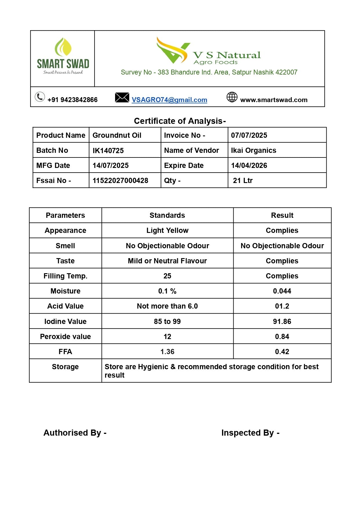 Organic Groundnut Oil | Cold Pressed | Wood Pressed | Unrefined | 500ml