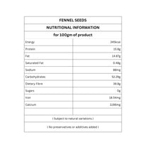 Organic Fennel Seeds | Saunf | Mouth Freshener | Aromatic Spice | 100g
