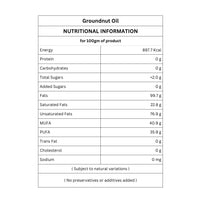 Organic Groundnut Oil | Cold Pressed | Wood Pressed | Unrefined | 1000ml