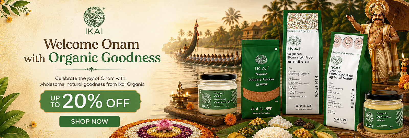 Onam Banner - Ikai Organic