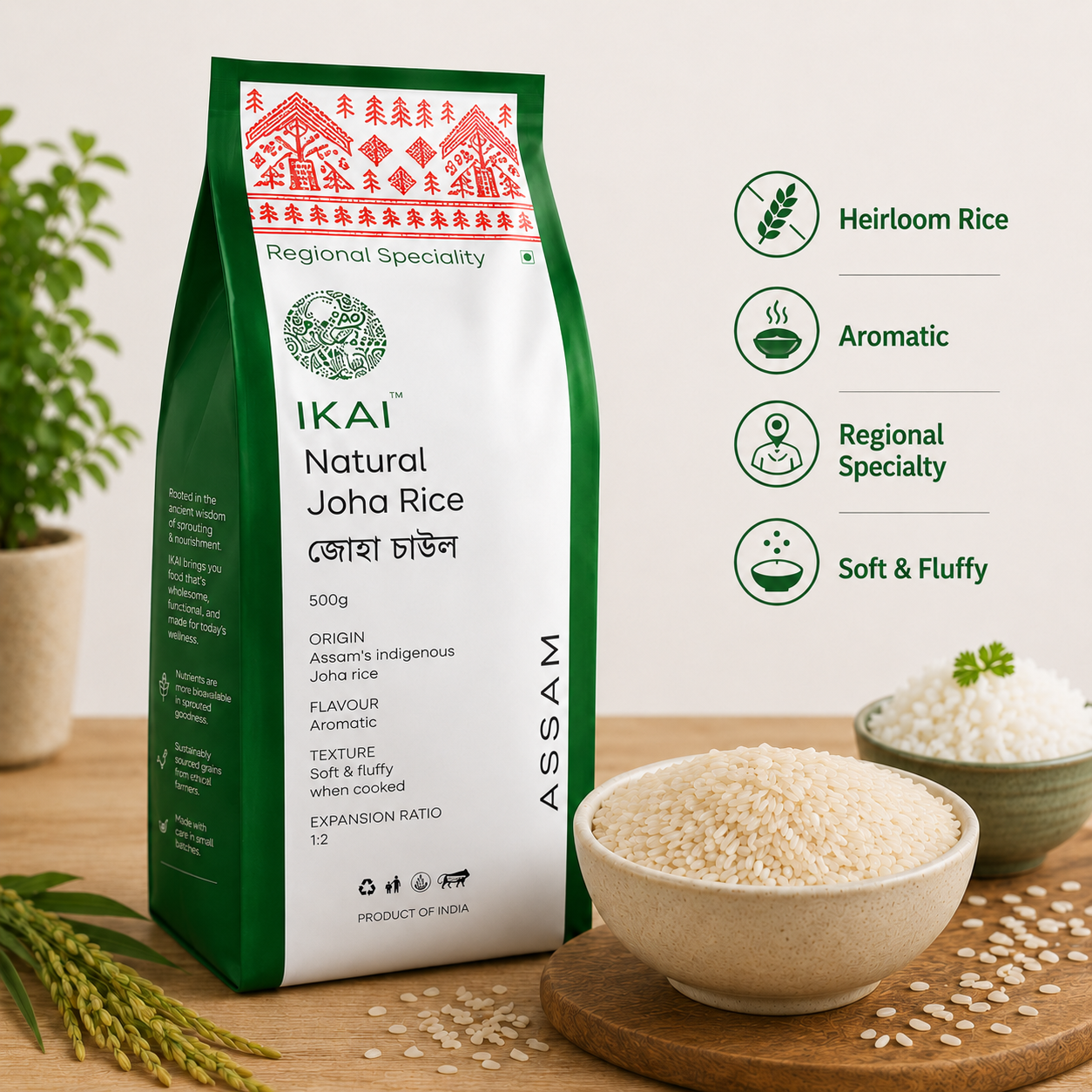 Natural Joha Rice - Ikai Organic